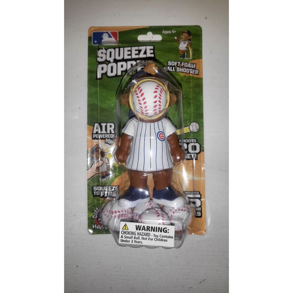 MLB Baseball Cubs Squeeze Popper Foam Ball Shooter 2016 SEALED New
